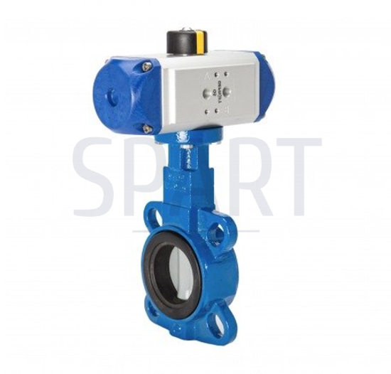 butterfly valve for packaging machines
